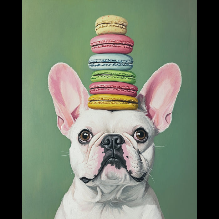 DIAMOND PAINTING KIT WITH SUBFRAME "FRENCH BULLDOG" 30X40 CM VA861