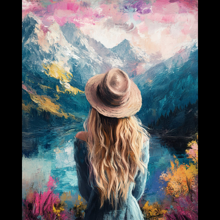 DIAMOND PAINTING KIT WITH SUBFRAME "COLORS OF NORWAY" 30X40 CM VA866