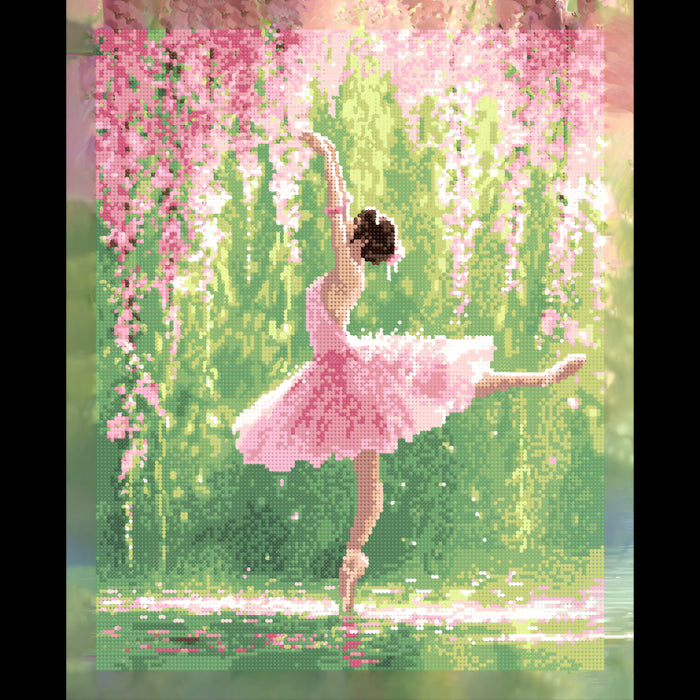 DIAMOND PAINTING WITH SUBFRAME "BALLERINA" 40X50 CM DP427