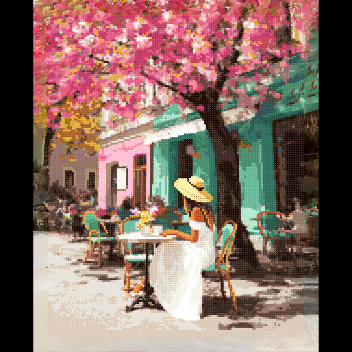 DIAMOND PAINTING WITH SUBFRAME "BLOOMING DAY" 40X50 CM DP435