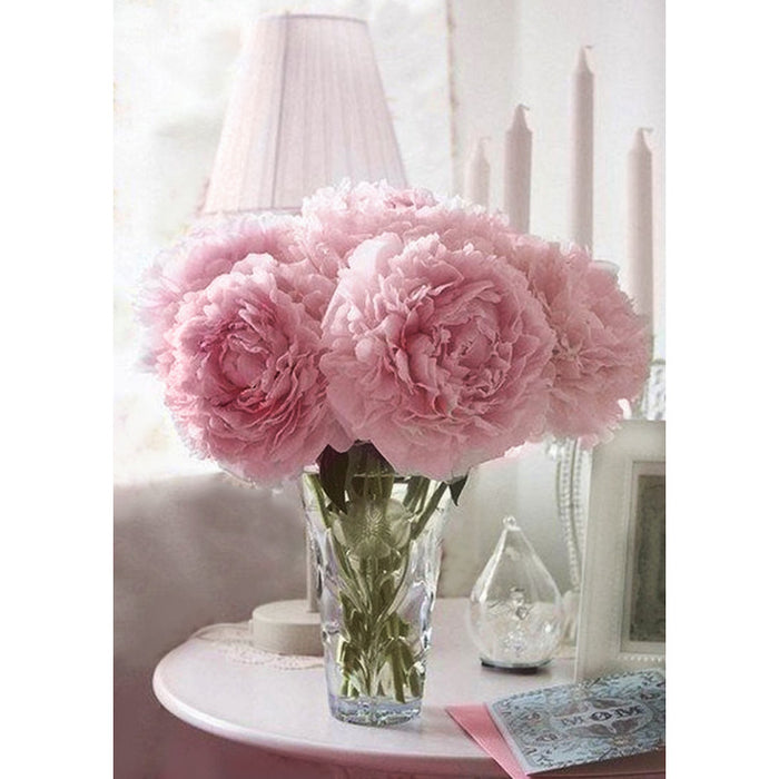 Diamond Painting Kit - SOFT PEONIES 27*38 CM WD002