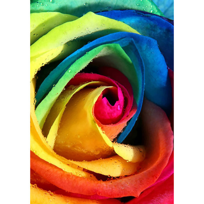 Diamond Painting Kit - RAINBOW ROSE 20*30 CM WD023