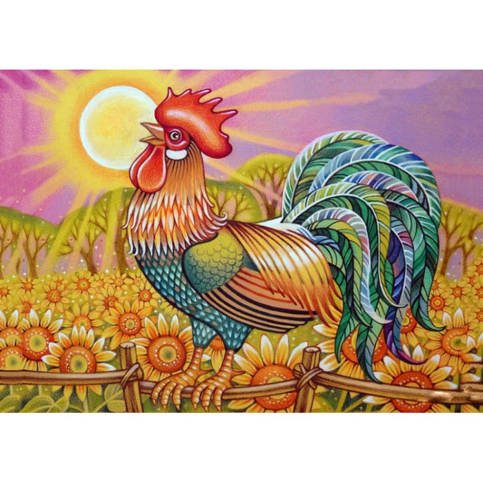 Diamond Painting Kit - ROOSTER 38 _ 27 CM WD078