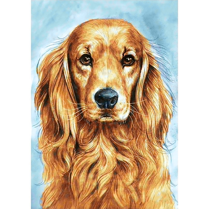 Diamond Painting Kit - FAITHFUL DOG 20*30 CM WD180 (D)