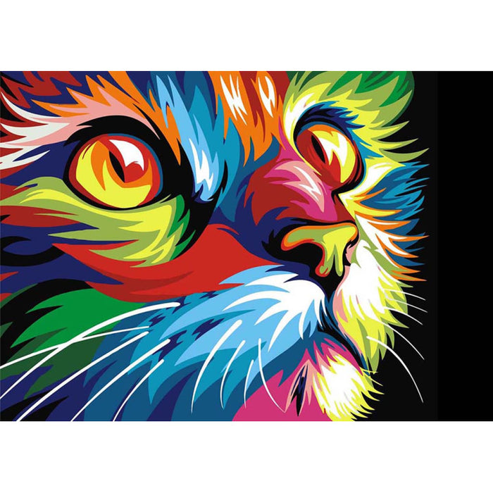 Diamond Painting Kit - RAINBOW CAT 38 _ 27 CM WD200