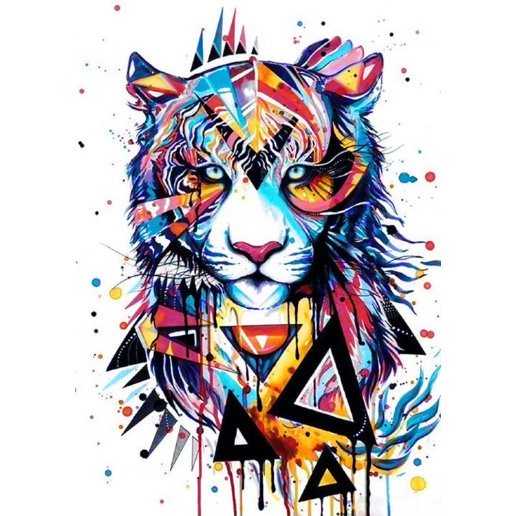 Diamond Painting Kit - MAGIC TIGER 27 _ 38 CM WD218