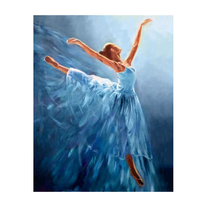 Diamond Painting Kit - BLUE BALLERINA 38*48 CM WD2343