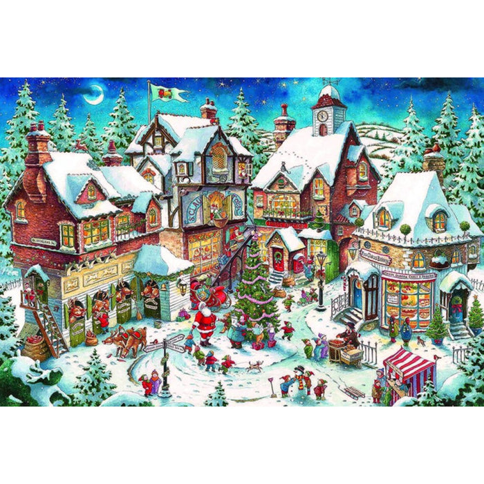 Diamond Painting Kit - CHRISTMAS BUSTLE 100*68 CM WD2429