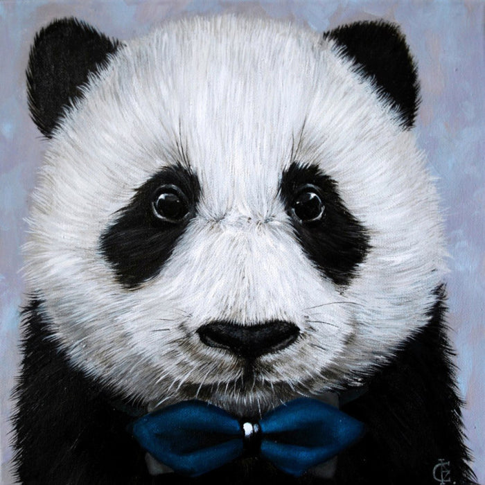 Diamond Painting Kit - PANDA WITH BOW TIE 20X20 CM WD2466