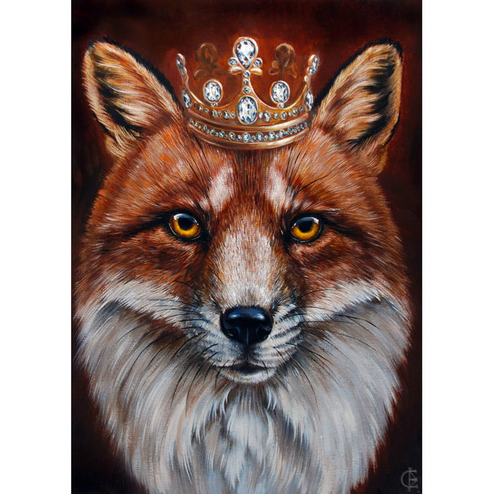 Diamond Painting Kit - FOX KING 27X38 CM WD2467