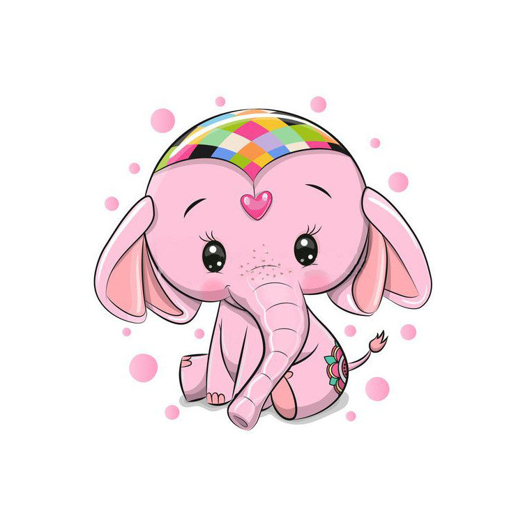 Diamond Painting Kit - PINK ELEPHANT 20*20 CM WD2480