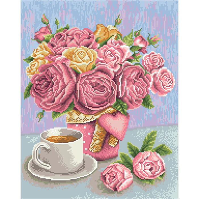 Diamond Painting Kit - MORNING AROMAS 38*48 CM WD2490