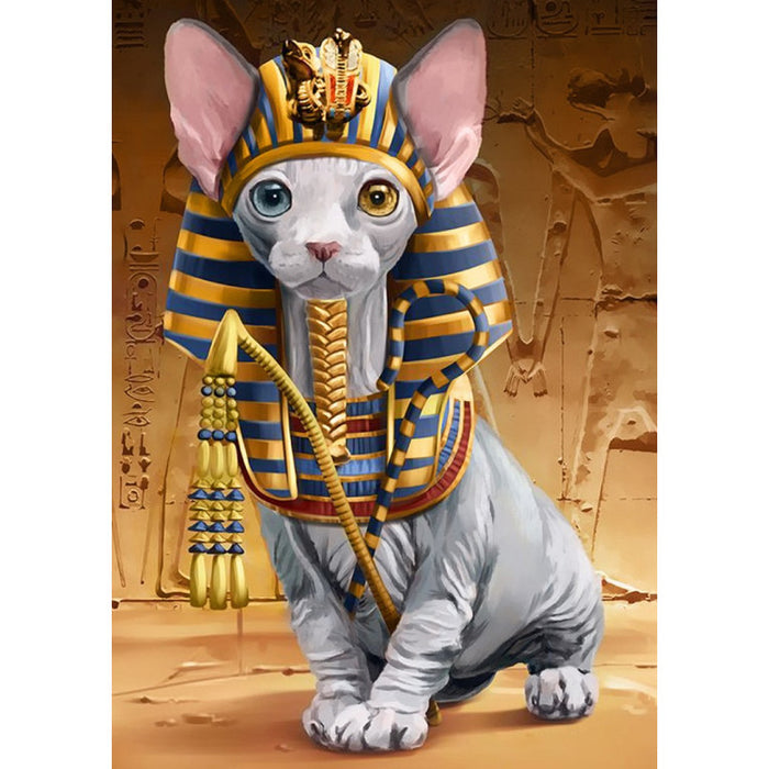 Diamond Painting Kit - PHARAOH SPHYNX CAT 27*38 CM WD2511