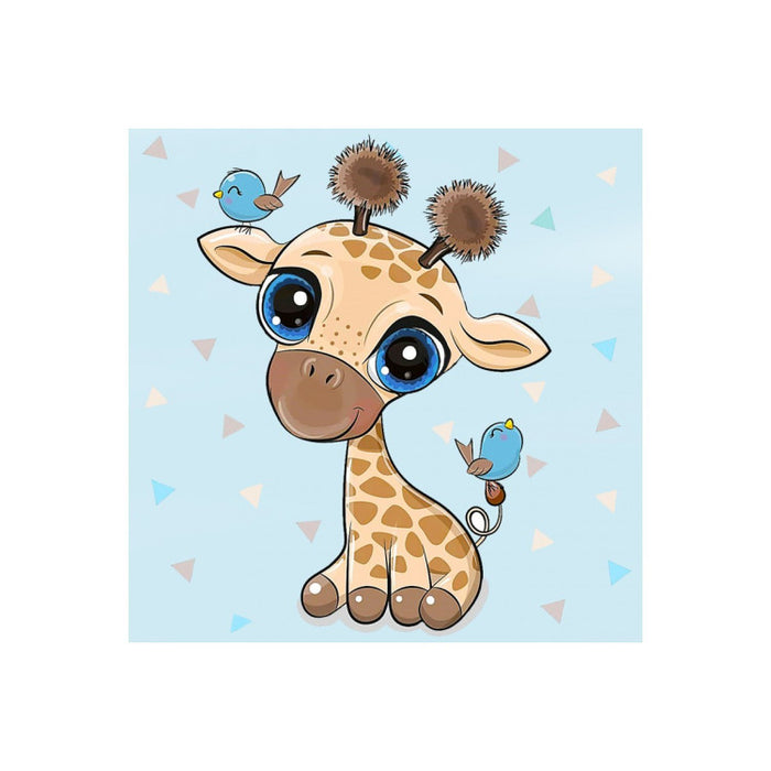 Diamond Painting Kit - BABY GIRAFFE 20*20 CM WD2528 (D)
