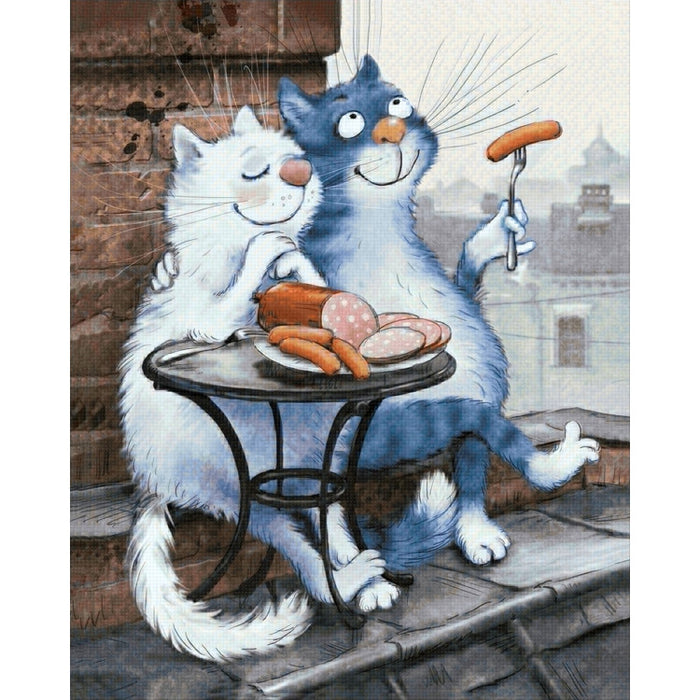 Diamond Painting Kit - ON THE ROOF 40 _ 50 CM WD264