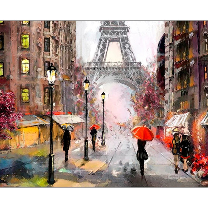 Diamond Painting Kit - PARIS'S SIGHTS 50*40 WD3034