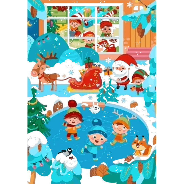 Diamond Painting Kit - CHRISTMAS RUSH 70*100 WD3068