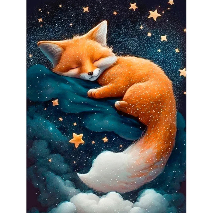 Diamond Painting Kit - "FOX DREAMS" 30Х40 CM WD3216