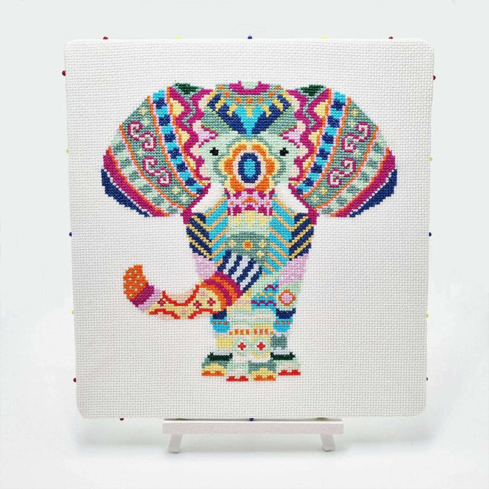Mandala Elephant Counted Cross Stitch Kit