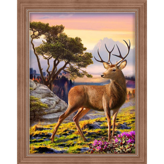 Diamond Painting Kit - NOBLE DEER 30X40 CM AM1692