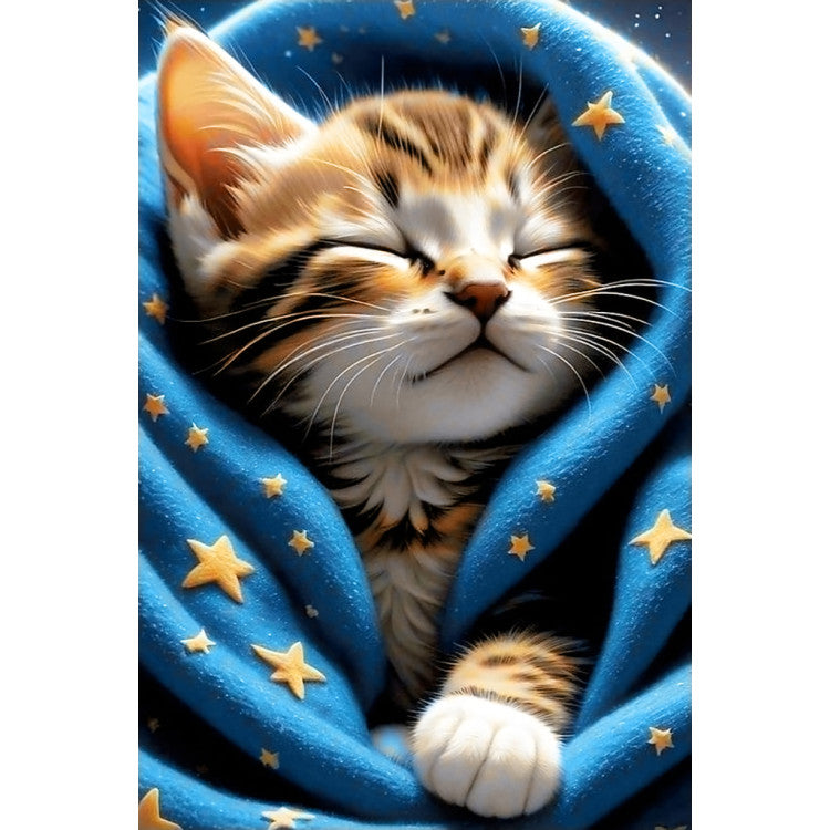 Diamond Painting Kit - "PURR PURR" 20X30 CM WD3200