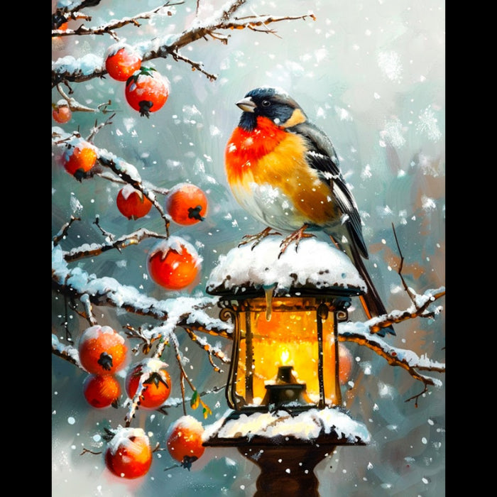 DIAMOND PAINTING WITH SUBFRAME BULLFINCH 30X40 CM VA819