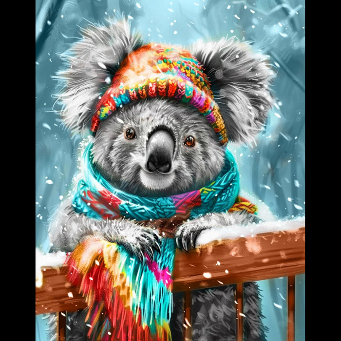 DIAMOND PAINTING WITH SUBFRAME FANCY KOALA 30X40 CM VA814