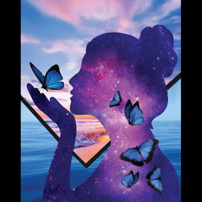 DIAMOND PAINTING WITH SUBFRAME SPACE INSIDE 30X40 CM VA826