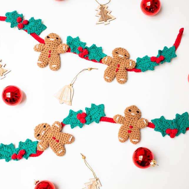 DIY Crochet Kit Christmas Garland Crochet Kits - HobbyJobby