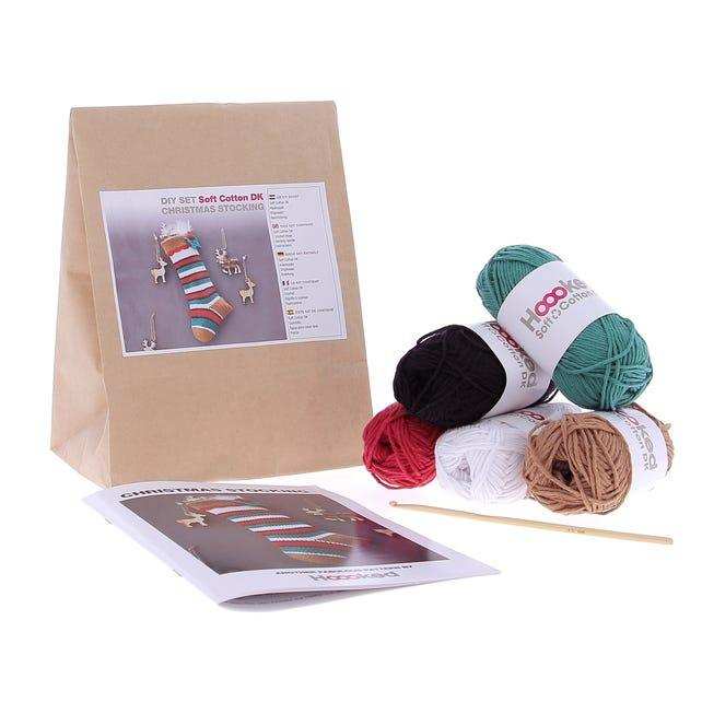 DIY Crochet Kit Christmas Stocking Crochet Kits - HobbyJobby
