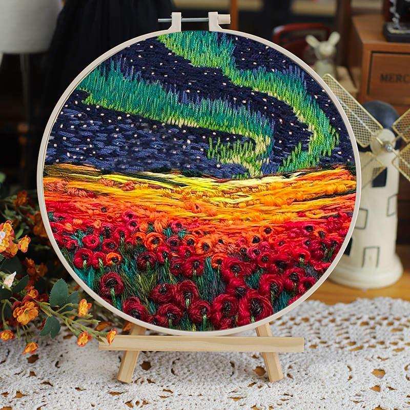 DIY Embroidery Kit, Long Stitch Kit HobbyJobby Set of 5 HobbyJobby Long Stitch Kit - HobbyJobby