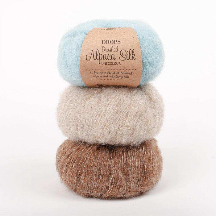 DROPS Brushed Alpaca Silk Drops Design Aran & Worsted Yarn - HobbyJobby