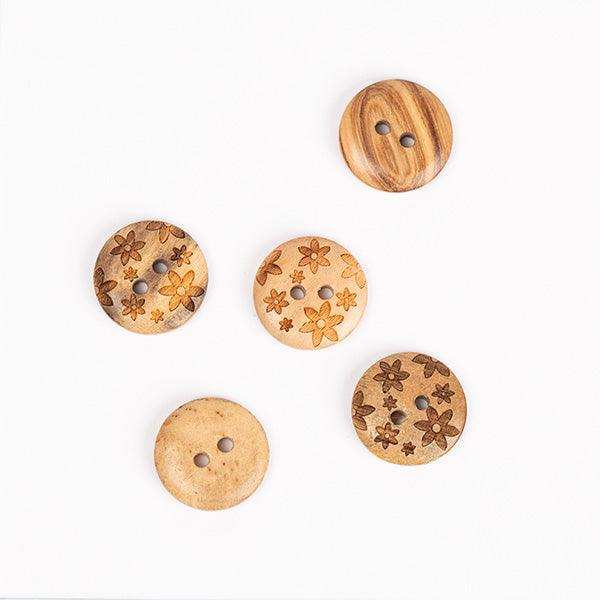 Drops Flowers Buttons DROPS Buttons - HobbyJobby