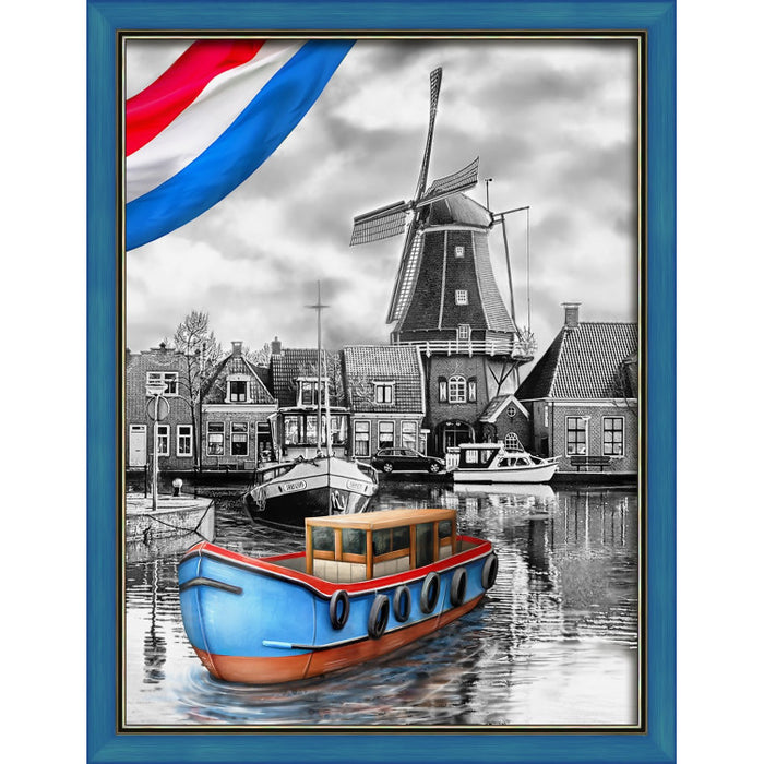 Diamond Painting Kit - DUTCH RIVER 30X40 CM AZ-1749