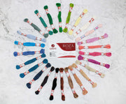 Embroidery Thread Rosa - 25/50 Color Pack - 8m Skeins Stranded Cotton - HobbyJobby