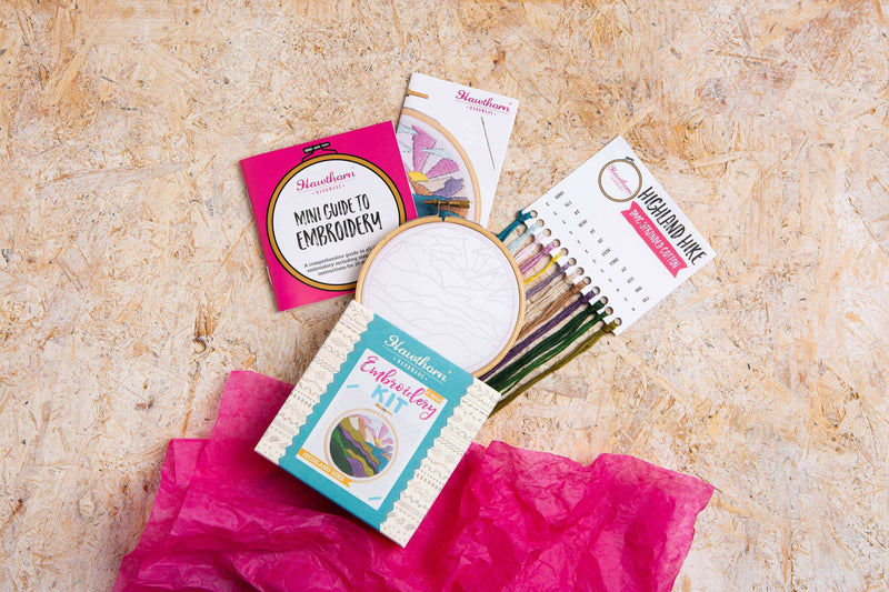 Highland Hike Mini Embroidery Kit