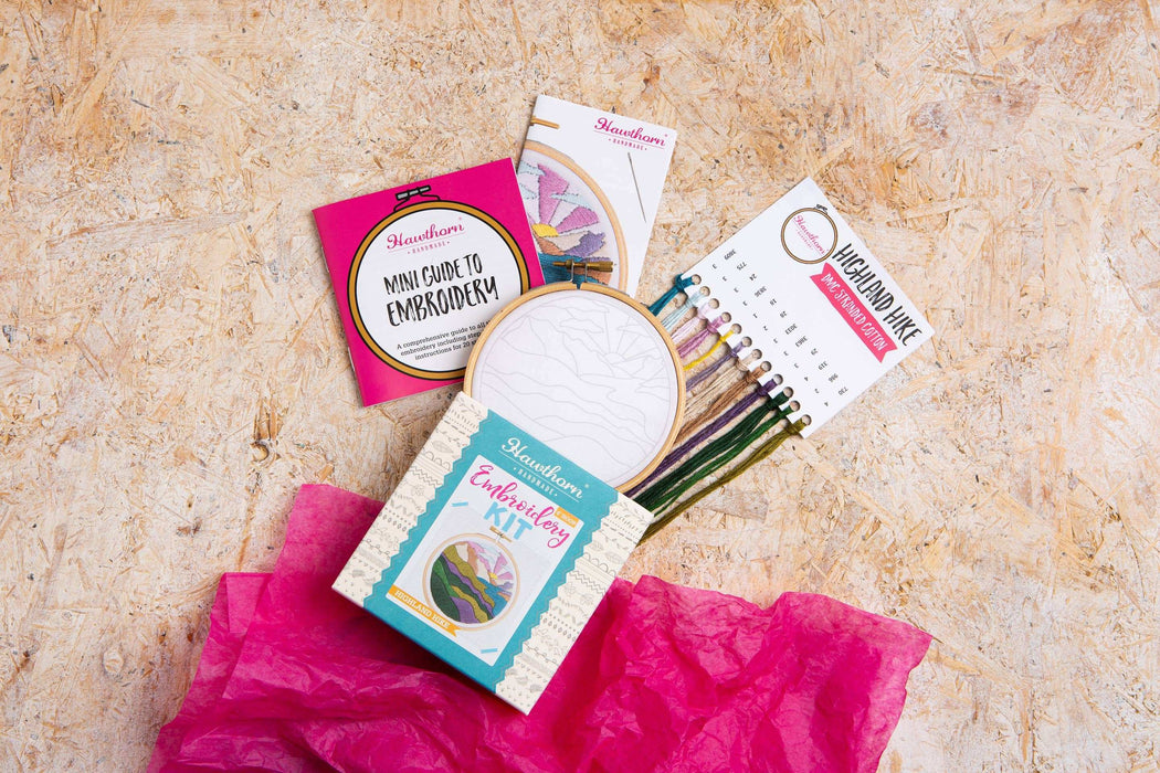 Highland Hike Mini Embroidery Kit