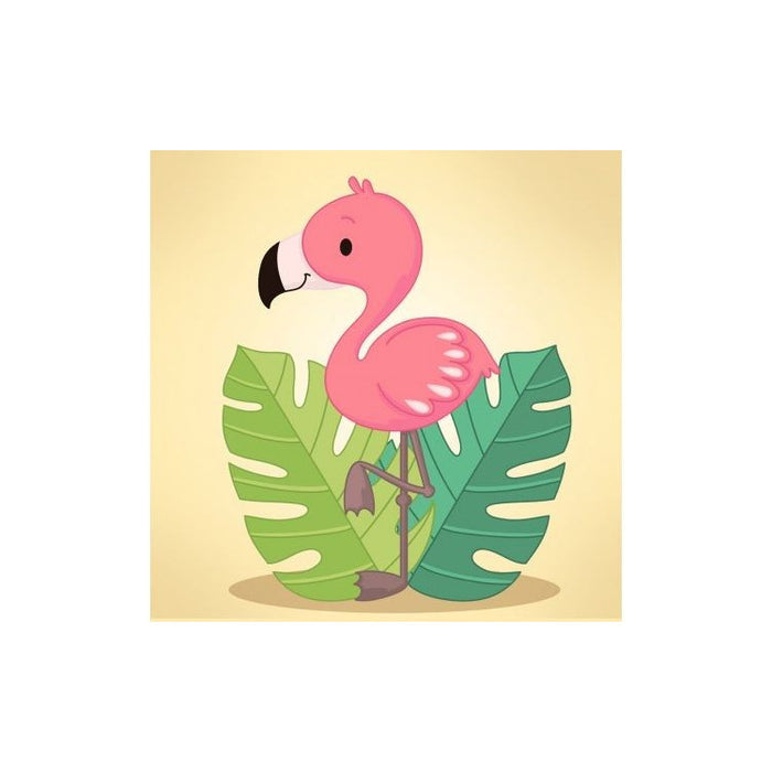 Diamond Painting Kit - FLAMINGO 20*20 CM WD2537