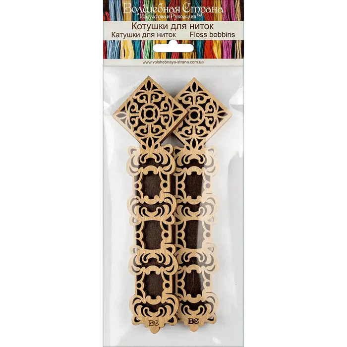 Floss bobbins FLC-093(S) (2 pieces) Wonderland Crafts Floss Bobbins - HobbyJobby