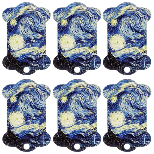 Floss bobbins FLC-104(S) (6 pieces) Wonderland Crafts Floss Bobbins - HobbyJobby