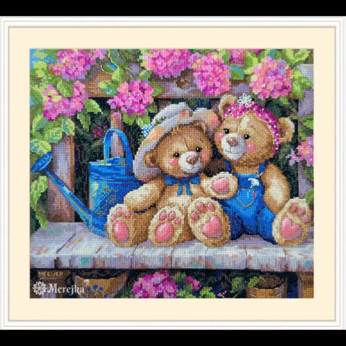 Cross Stitch Kit Merejka - GARDEN FRIENDS 21X24,5 SK265