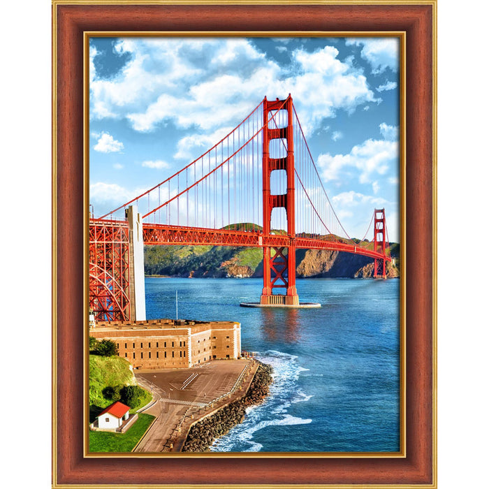 Diamond Painting Kit - GOLDEN GATE BRIDGE 30X40 CM AZ-1833