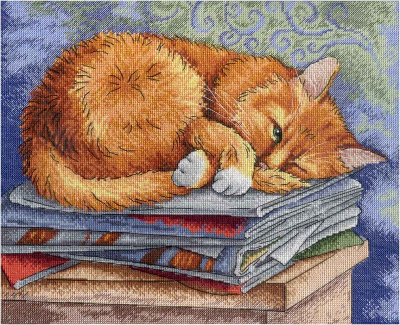 Kit de point de croix MP Studia - Chat étudiant, SNV-595