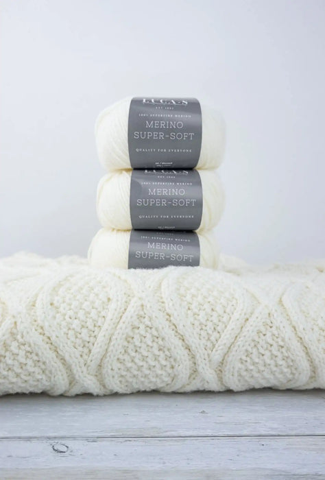 Ivory Diamond Pullover - Luca - S Yarns
