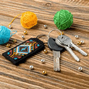 Key Chain Needlecraft Kit - Cross Stitch Kit on Leather Wonderland Crafts Key-Chain Kit - HobbyJobby