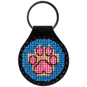 Key Chain Needlecraft Kit - Cross Stitch Kit on Leather Wonderland Crafts Key-Chain Kit - HobbyJobby