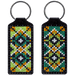 Key Chain Needlecraft Kit - Cross Stitch Kit on Leather Wonderland Crafts Key-Chain Kit - HobbyJobby