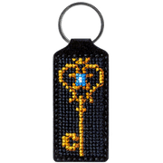 Key Chain Needlecraft Kit - Cross Stitch Kit on Leather Wonderland Crafts Key-Chain Kit - HobbyJobby