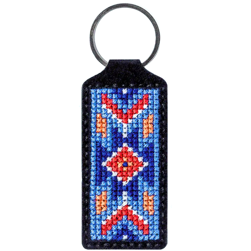 Key Chain Needlecraft Kit - Cross Stitch Kits on Leather Wonderland Crafts Key-Chain Kit - HobbyJobby