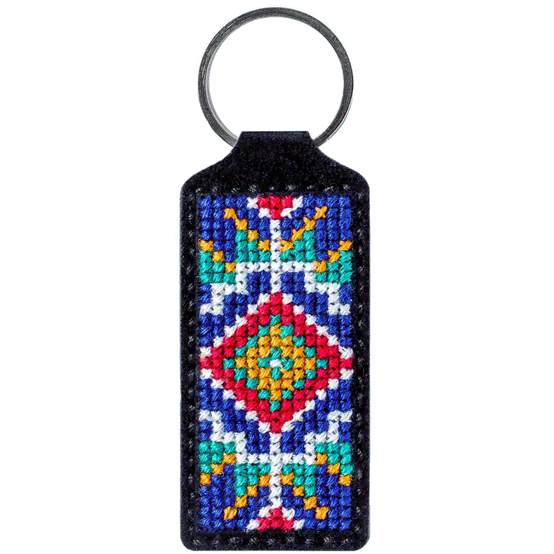 Key Chain Needlecraft Kit - Cross Stitch Kits on Leather Wonderland Crafts Key-Chain Kit - HobbyJobby